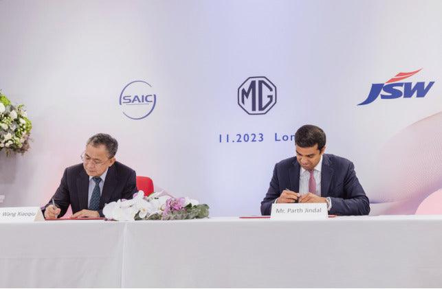 SAIC and JSW Group India Sign Strategic Cooperation Agreement