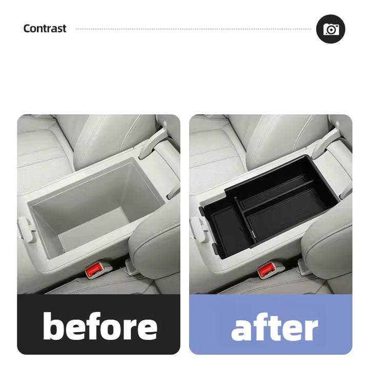 Center Console Organizer Tray and Lower Storage Box for MG S6
