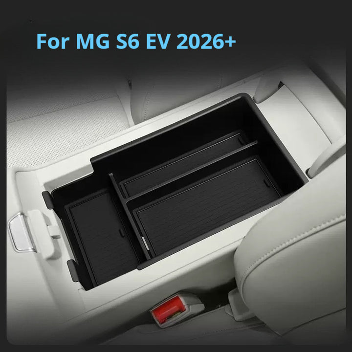 Center Console Organizer Tray and Lower Storage Box for MG S6