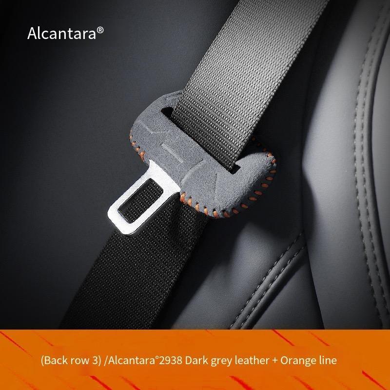 Alcantara Seat Belt Lock Mount Protective Cover