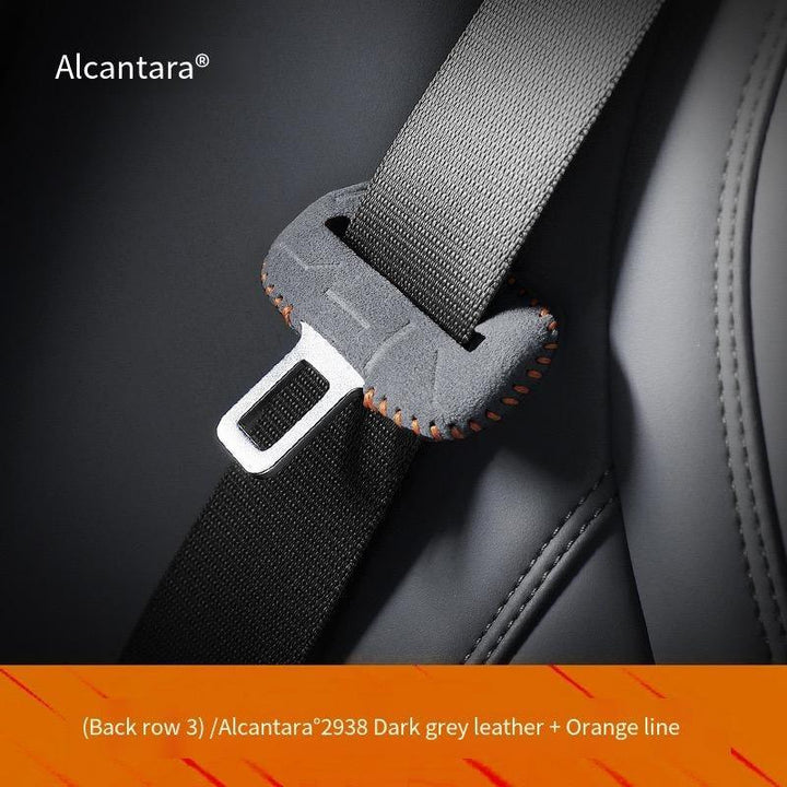 Alcantara Seat Belt Lock Mount Protective Cover