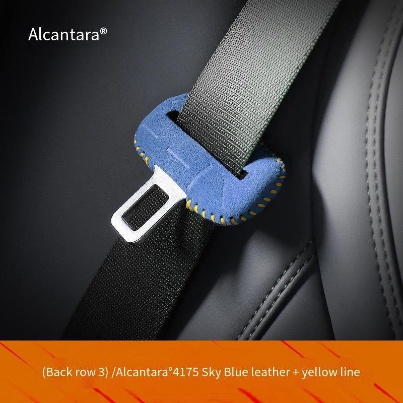 Alcantara Seat Belt Lock Mount Protective Cover