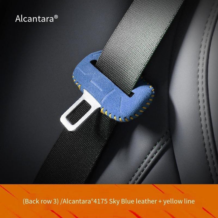 Alcantara Seat Belt Lock Mount Protective Cover