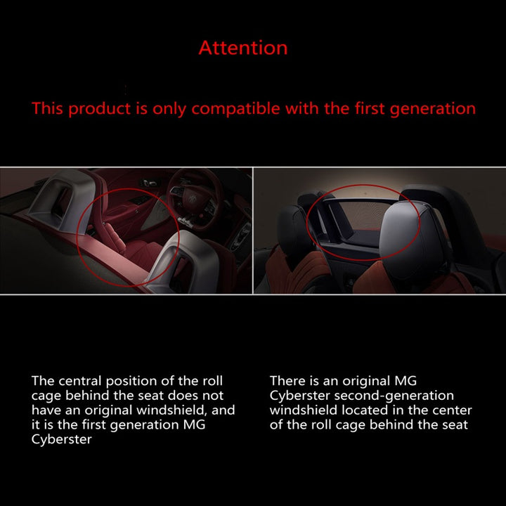 LED Center Rear Windshield And Roll Cage Windshield