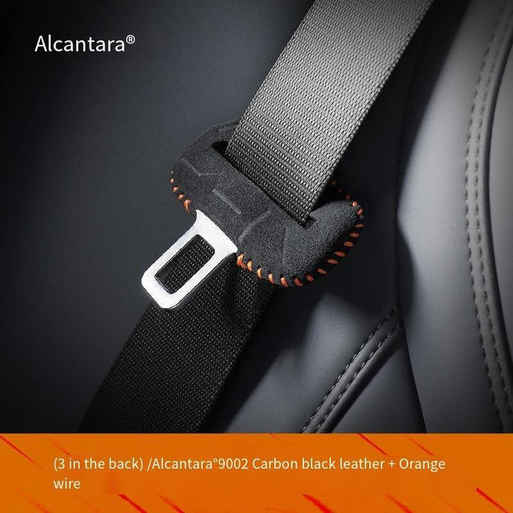 Alcantara Seat Belt Lock Mount Protective Cover