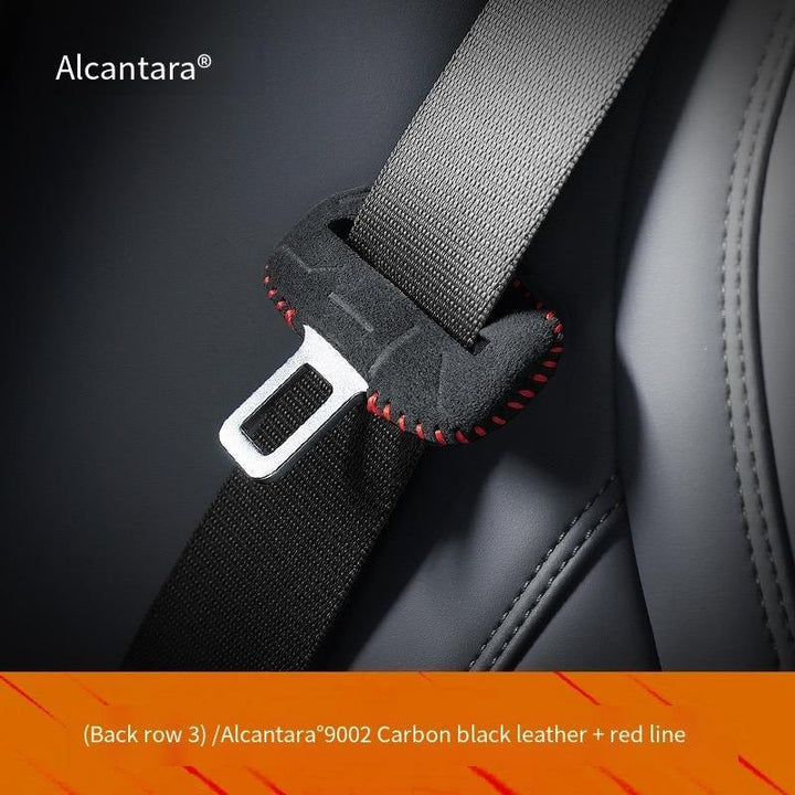 Alcantara Seat Belt Lock Mount Protective Cover